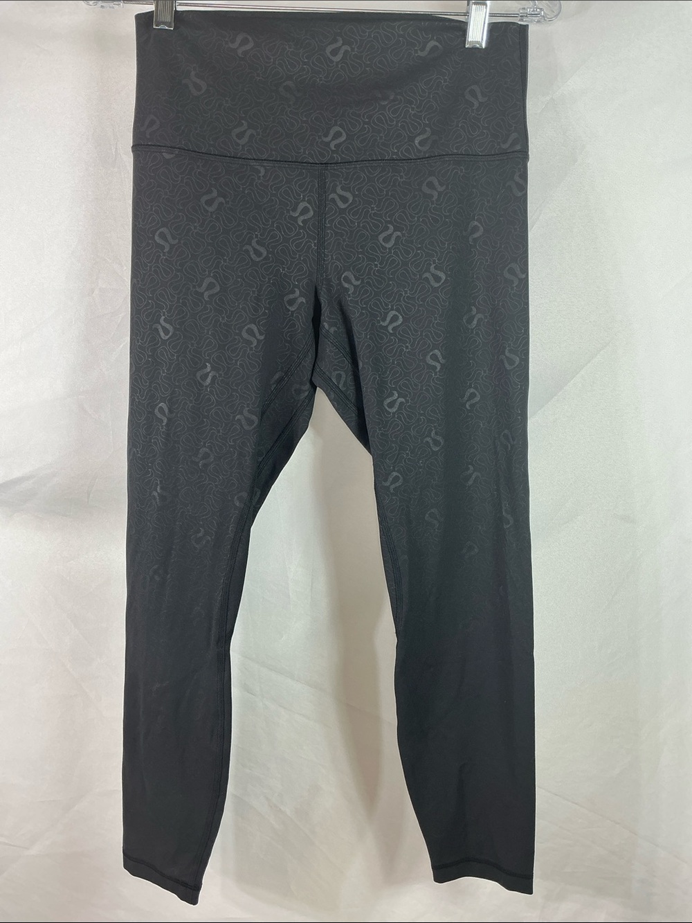 Lululemon Align High-Rise Pant 25" Yogo Emboss Black / Black Size 10